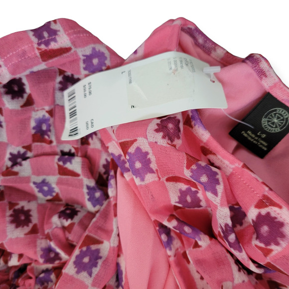 Urban Outfitters High Neck Sleeveless Tank Ruched Bodycon Mini Dress Sz Large - Picture 9 of 10